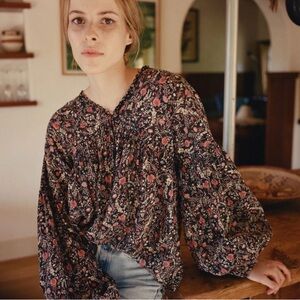 Doen Original Thistle Top Black Multi XS